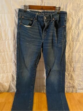 American Eagle Airflex Men’s Straight Blue Jeans 34x32